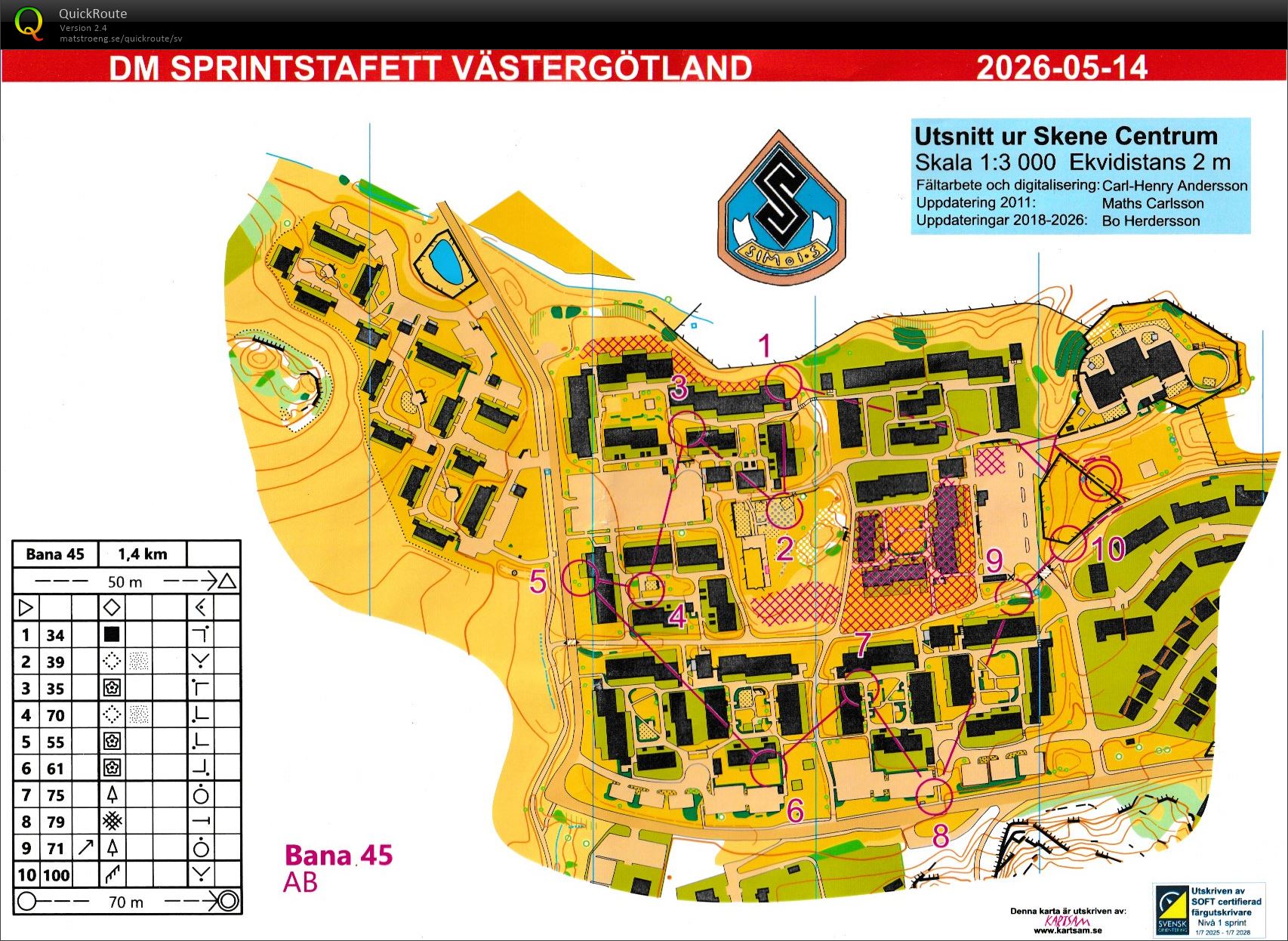 DM Sprintstafett 1 (2026-05-14)