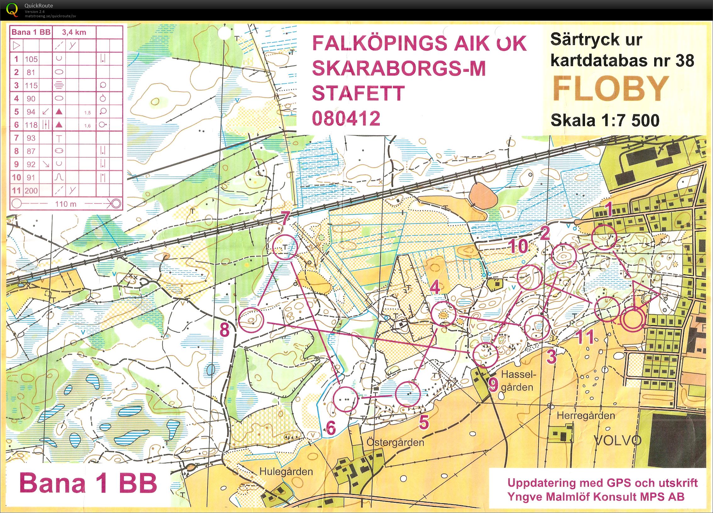 Skaraborgsmästerskap stafett (12/04/2008)