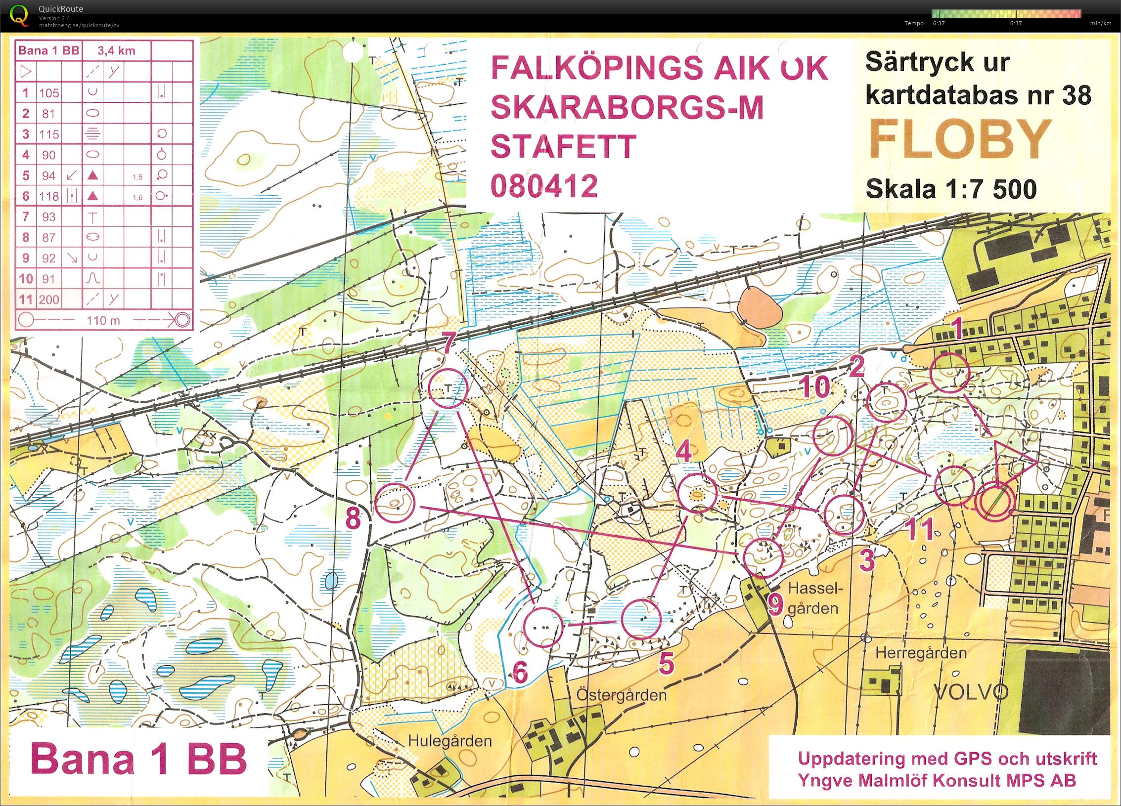 Skaraborgsmästerskap stafett (12/04/2008)